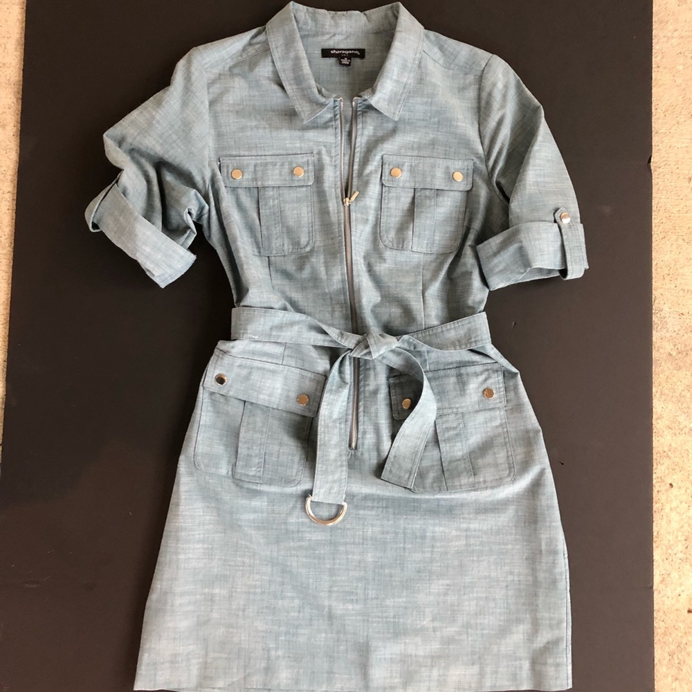Sharagano Denim Shirt Dress, NWOT